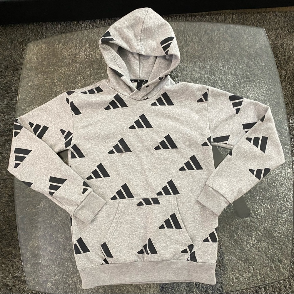 RARE! adidas athletics logo hoodie, size Small